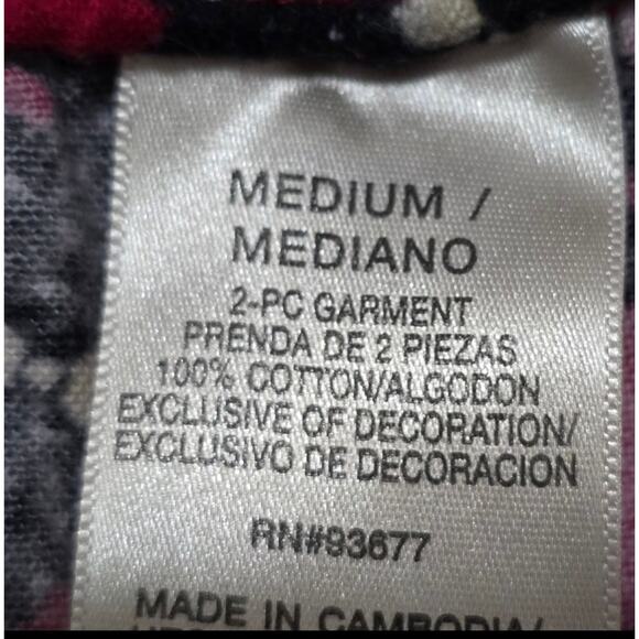 Red Scottie Yorkie Holiday Pajama Lounge Pants Cute Dog Women's Size Medium - Picture 4 of 4